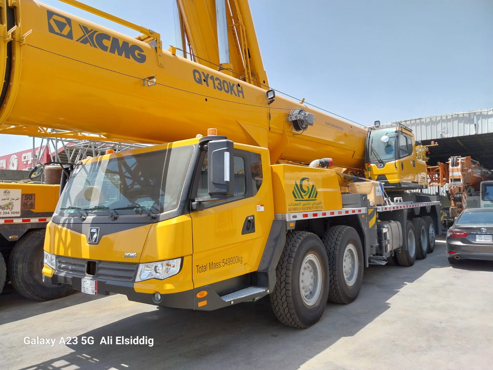 تأجير رافعة متحركة 130 طن